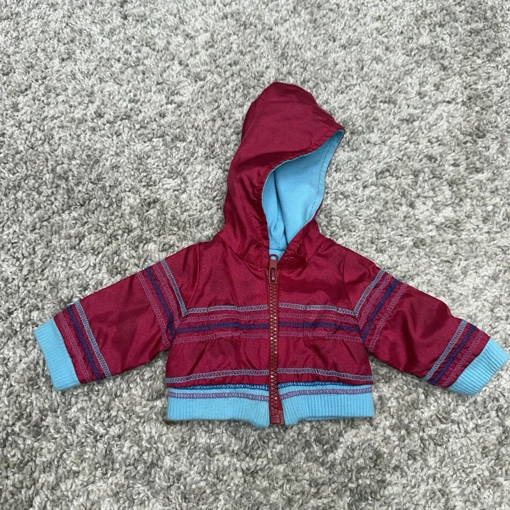 American Girl Doll size hooded jacket full zip‎